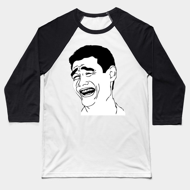 Yao Ming Meme Baseball T-Shirt by nikovega21